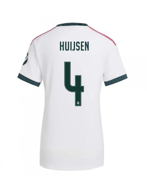 Zenske Futbalové oblečenie Real Madrid Dean Huijsen #4 2026-27 Krátky Rukáv - Domáci Zenske Futbalové oblečenie Real Madrid Dean Huijsen #4 2026-27 Krátky Rukáv - Domáci
